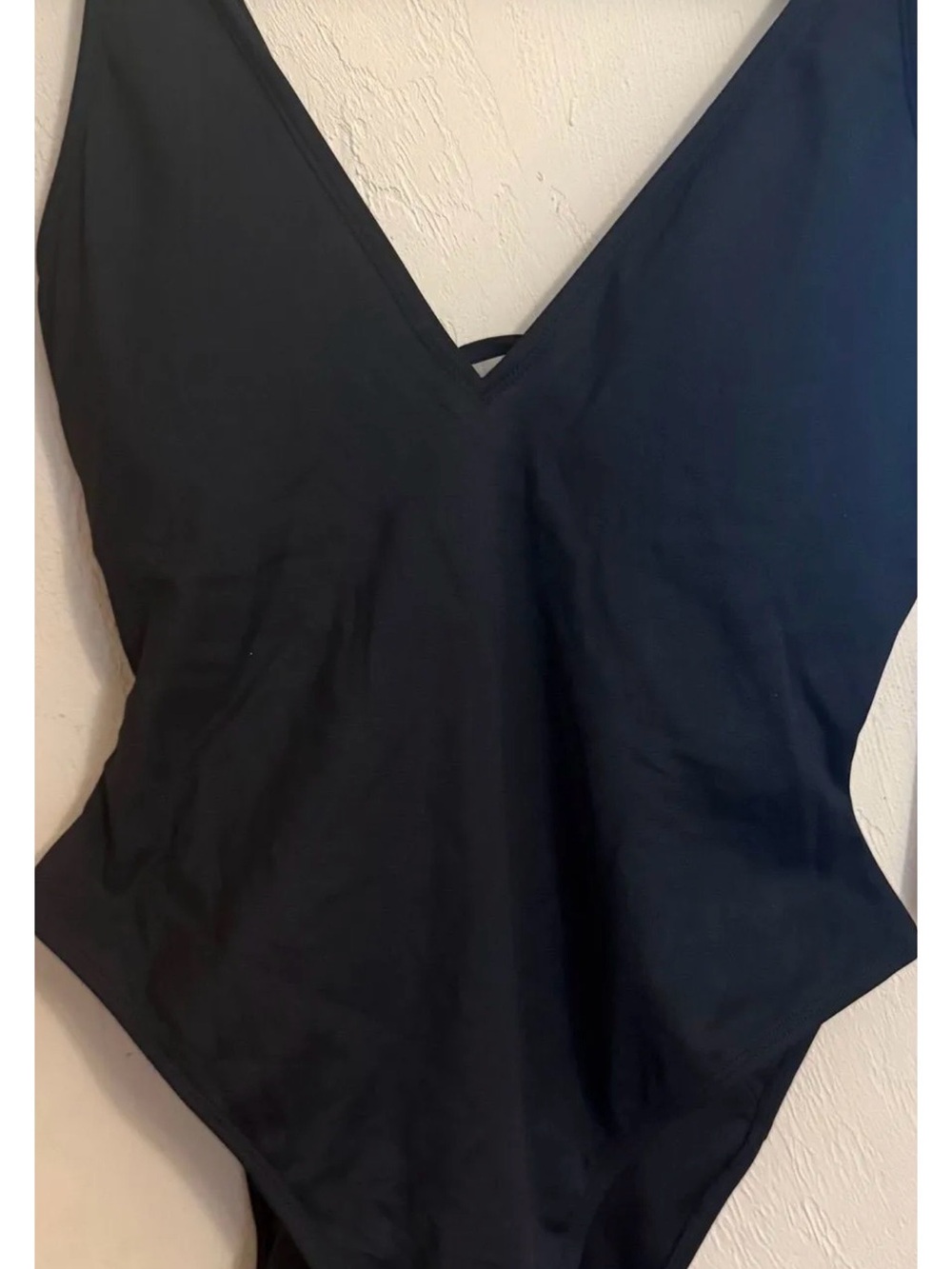 Women’s TA3 Hi-Cut Plungey Swimsuit- Black - Medium Short Length